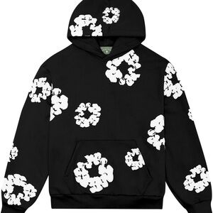 Black Denim Tears Wreath Hoodie - Medium